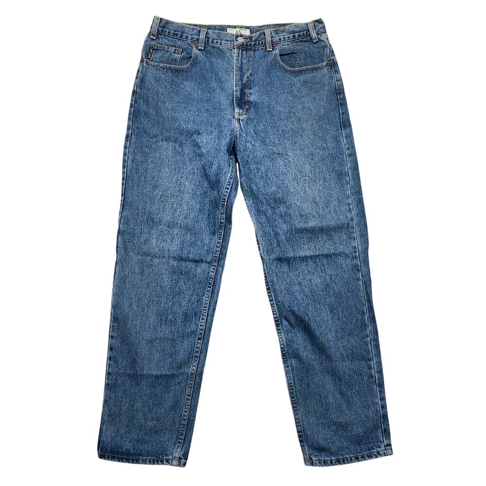 Vintage Armani Exchange Jeans Mens 38x32 Medium Wash Straight Denim Made USA